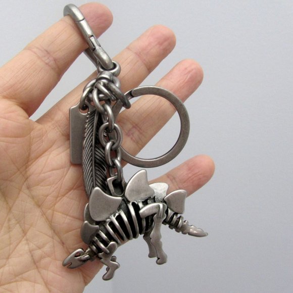 Coach Steggy Dinosaur Bag Charm Metal RARE! - Picture 5 of 5